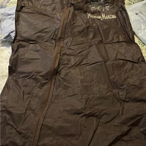 Neiman Marcus Chocolate Brown Garment Bag